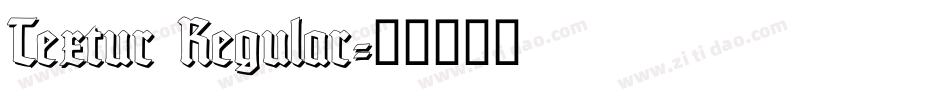 Textur Regular字体转换